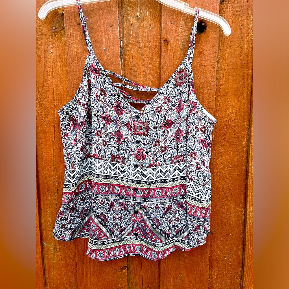 Floral flowy cami